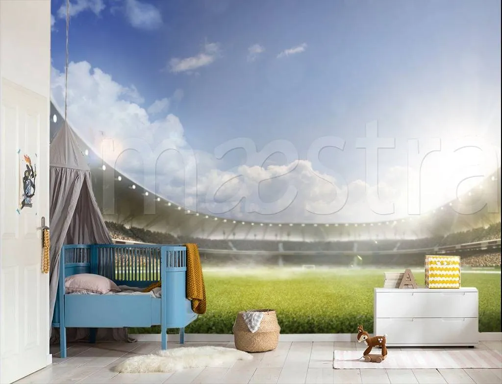 Фотообои Стадион после дождя  12-545