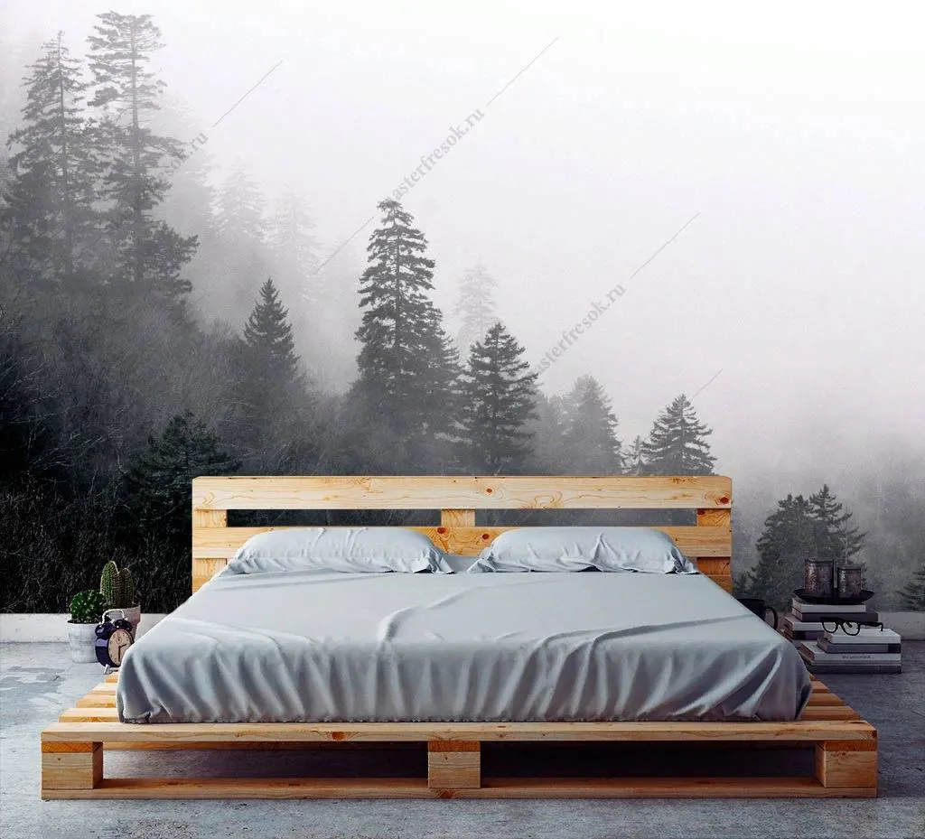 Фотообои в интерьере красота тумана  9-1162 фото