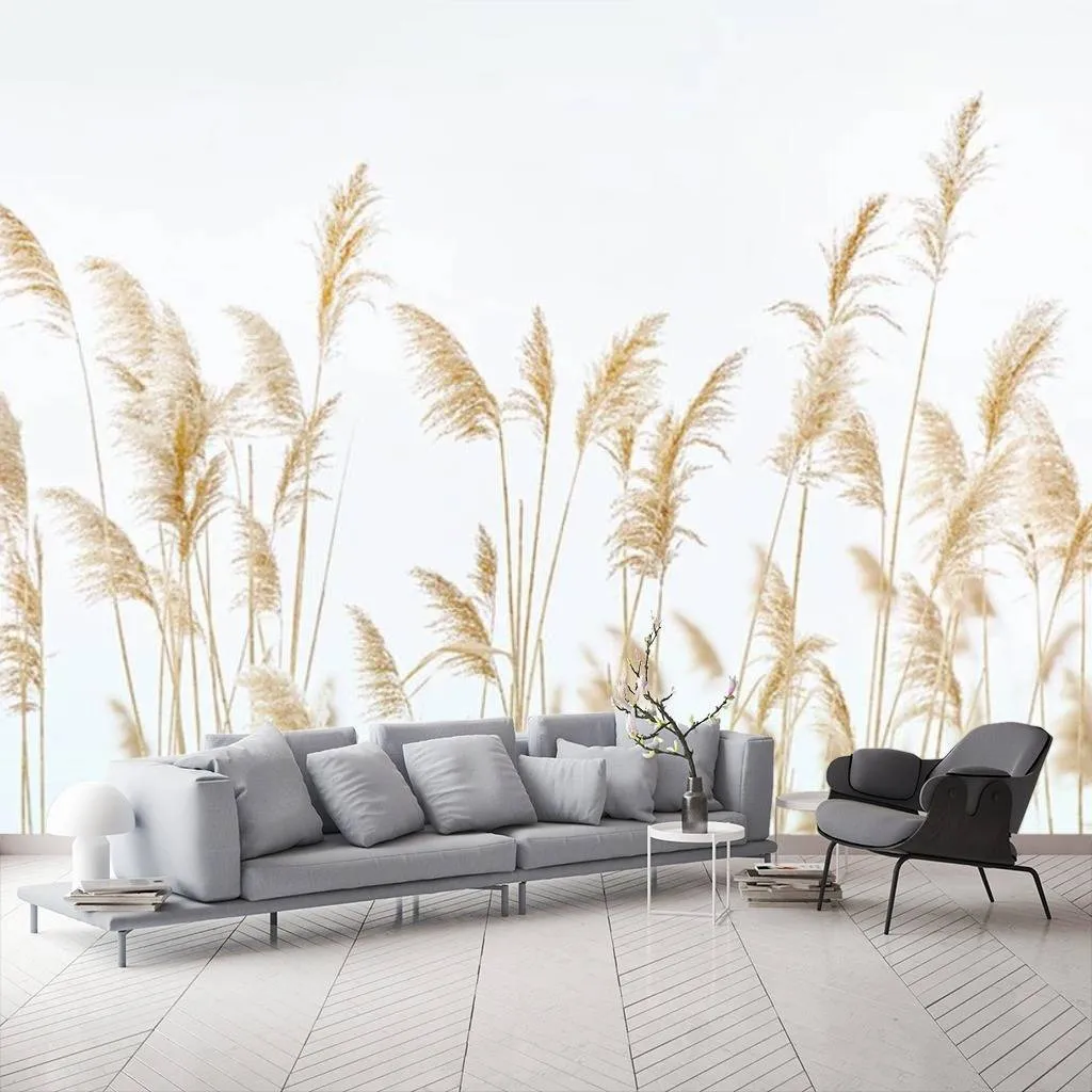 Фотообои в интерьере рожь  15-616 фото