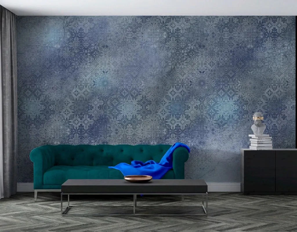 Фотообои в интерьере винтажный фон  13-557 фото