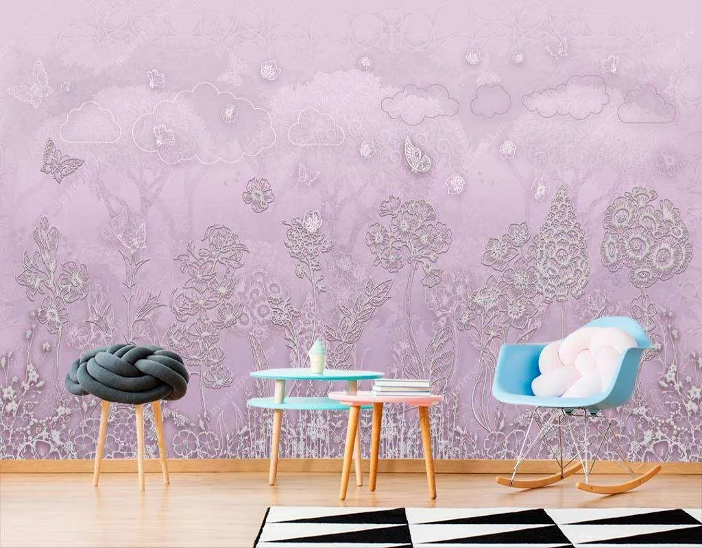 Фотообои Бесшовные обои на стену:  Цветочная поляна. Артикул: 13-119  