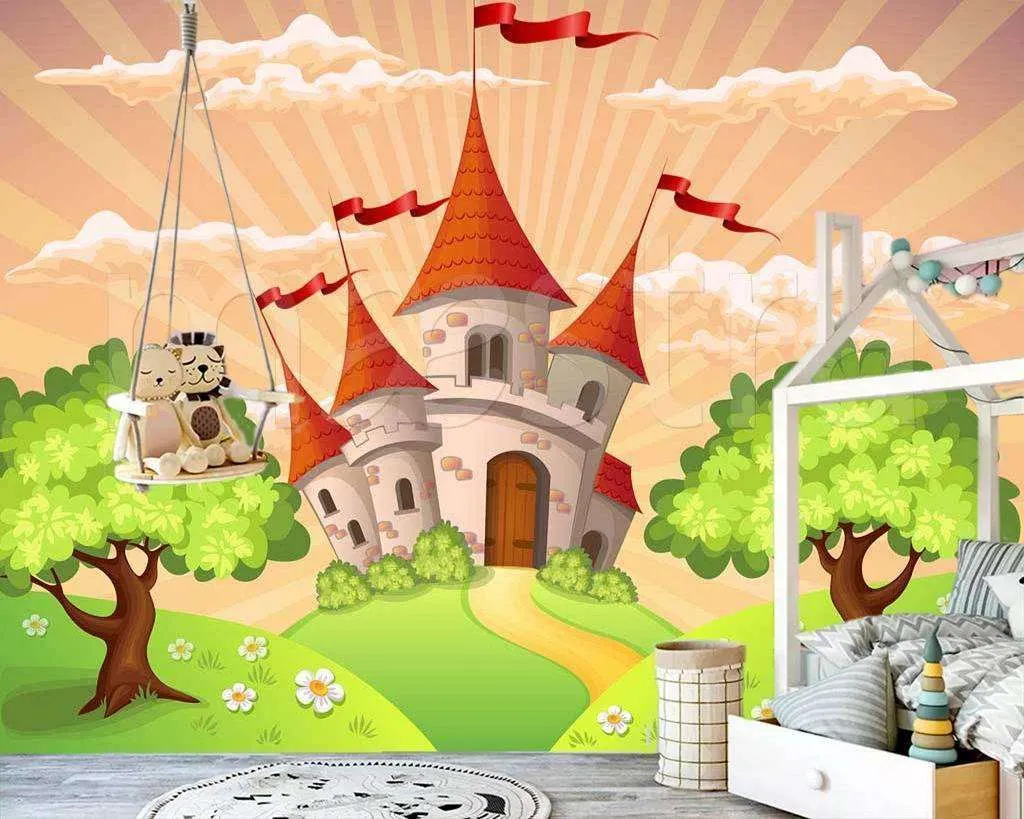 Фотообои Бесшовные обои на стену:  Сказочный замок. Артикул: 9-161  