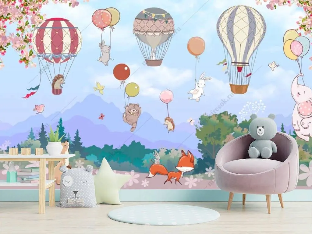 Фотообои Яркие воздушные шары  14-153