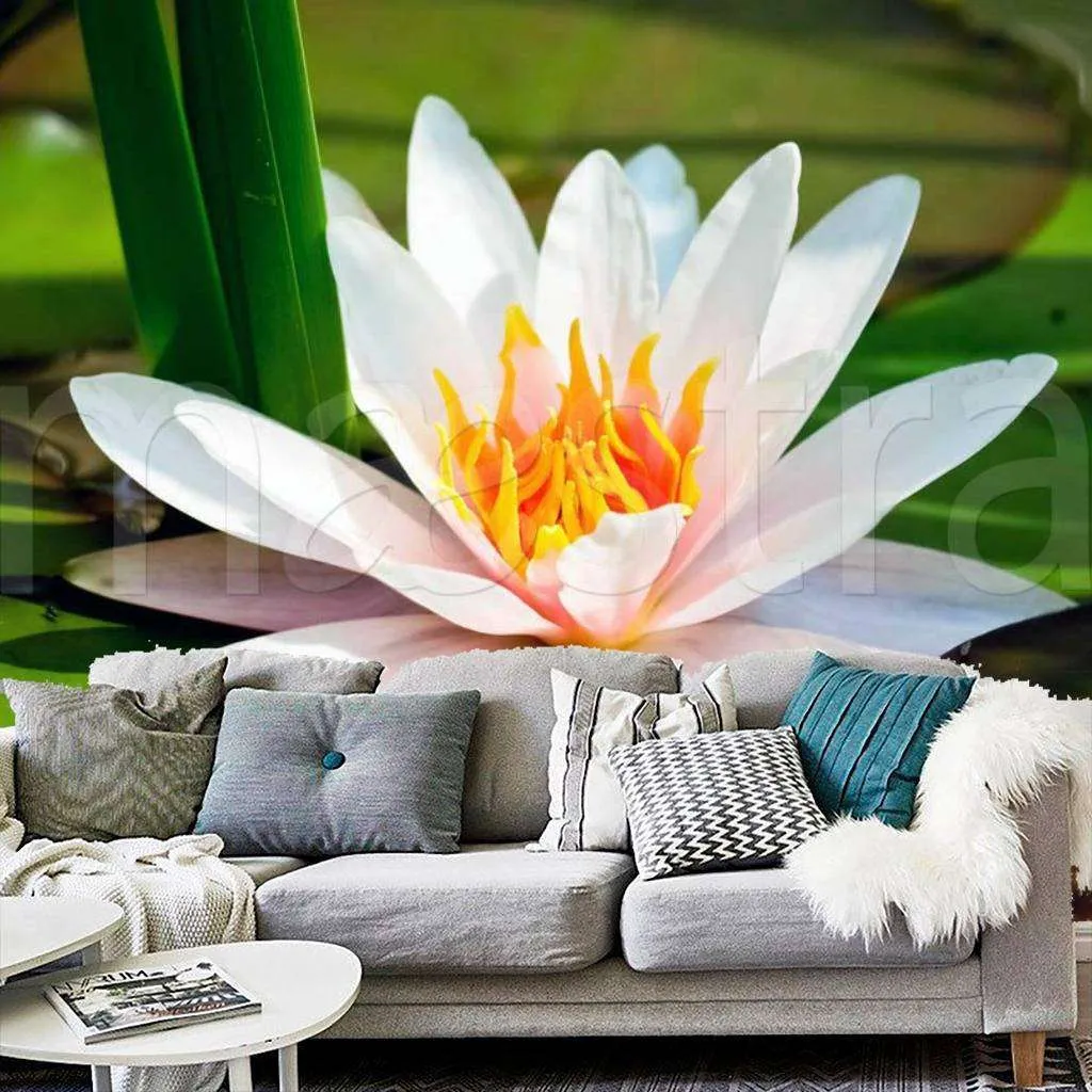 Фотообои Крупная лилия на воде  4-036