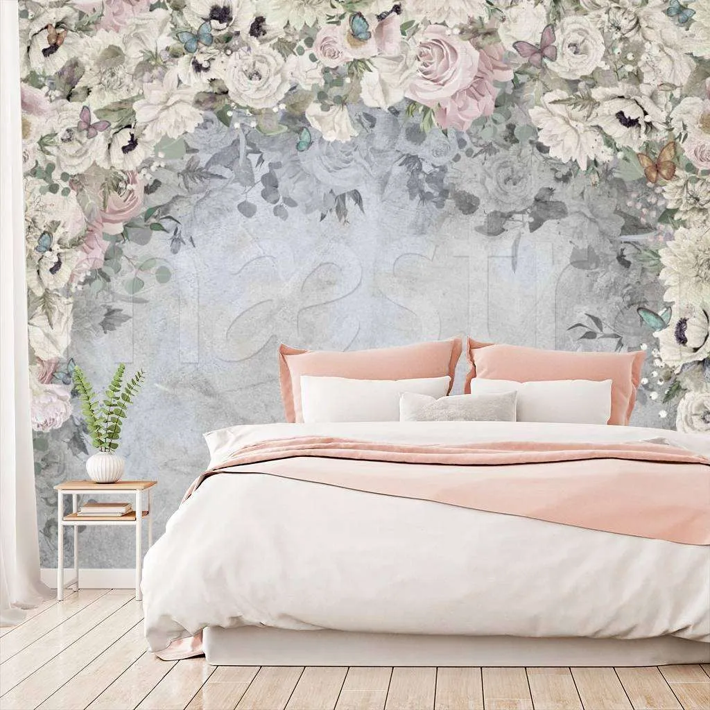 Фотообои Бесшовные обои на стену:  Нежные цветы. Артикул: 7-634  