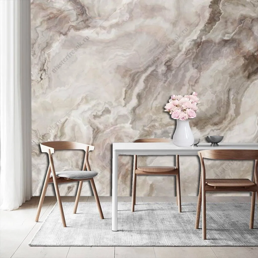 Фотообои Мрамор белый оникс  9-1063