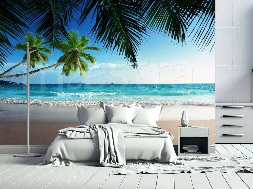 Фотообои в интерьере морской закат  4-340 фото