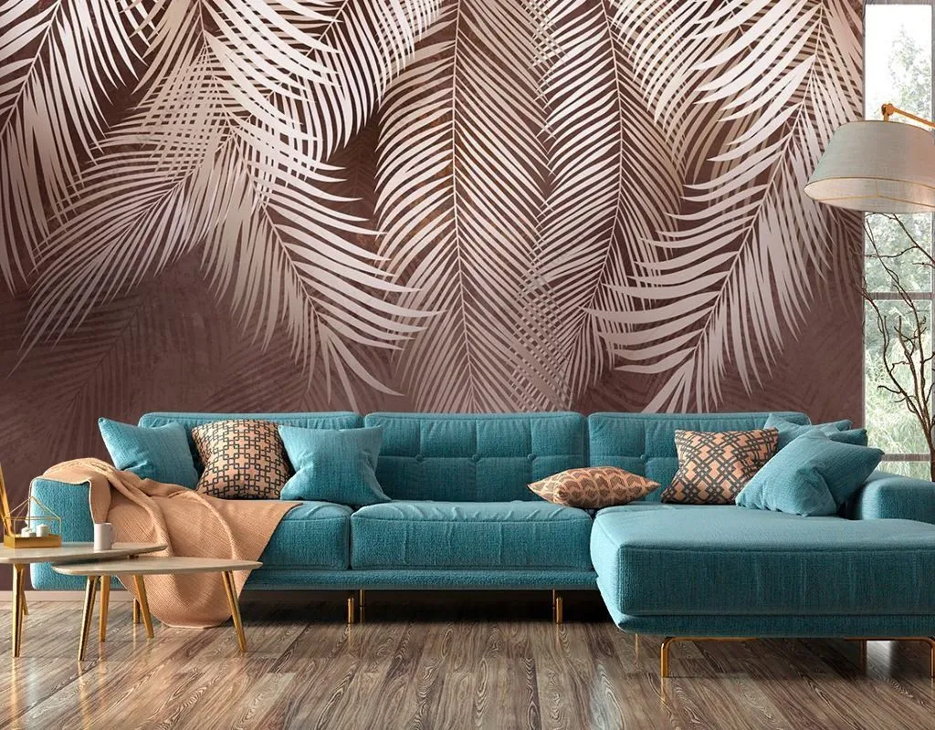 Фотообои Листья пальмы яркие  9-1768