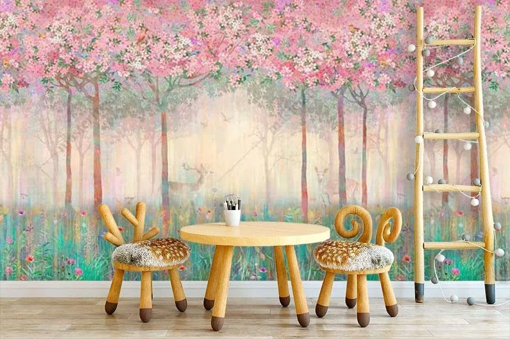 Фотообои в интерьере волшебный лес 3  10-708 фото