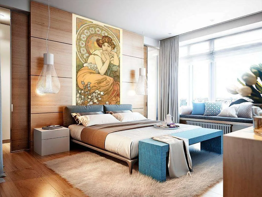 Фотообои в интерьере альфонс мариа муха – топаз  8-192 фото