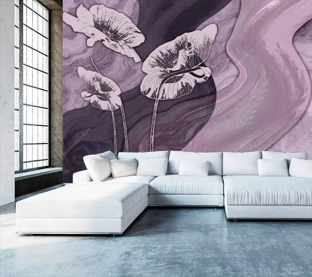 Фотообои Фиолетовая гладь  13-096