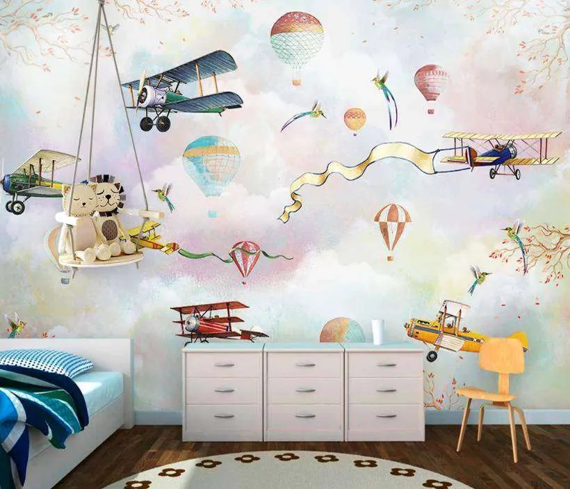 Фотообои Самолетики в небе  15-072