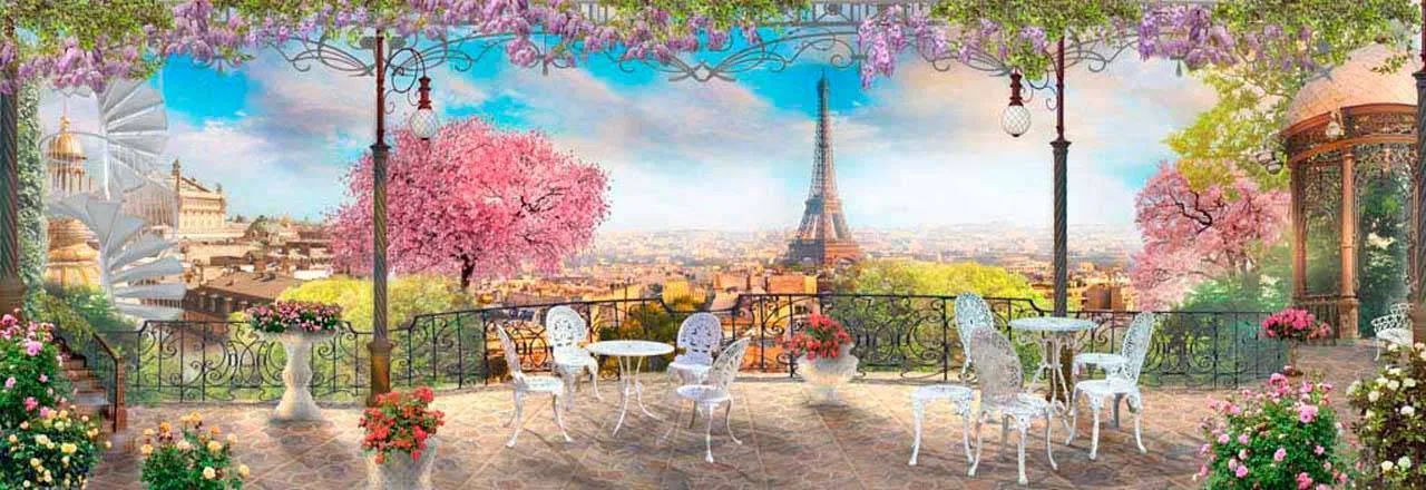 Фотообои в интерьере кафе в париже  6-143 фото