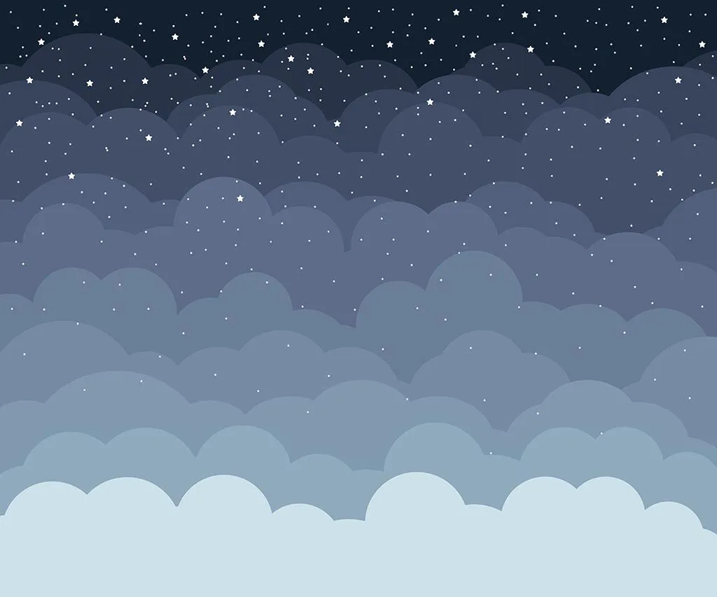 Фотообои в интерьере монохромные облака  9-1362 фото