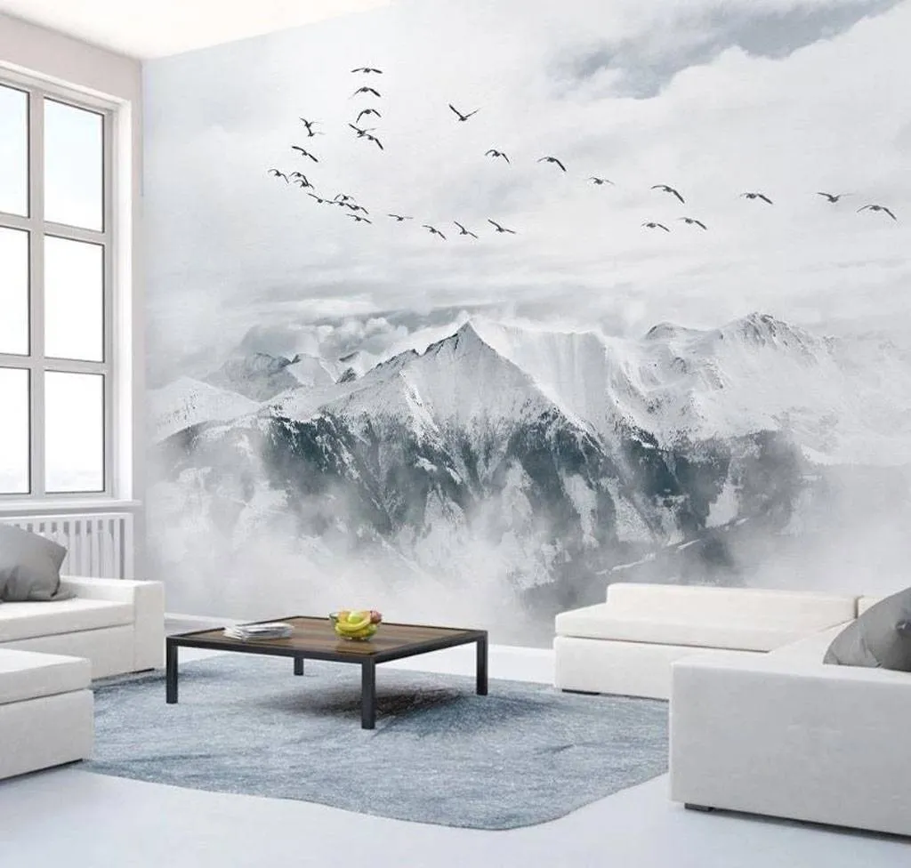 Фотообои Птицы над горами  15-717