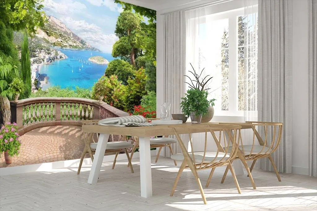 Фотообои Терраса с видом на порт  17-0091