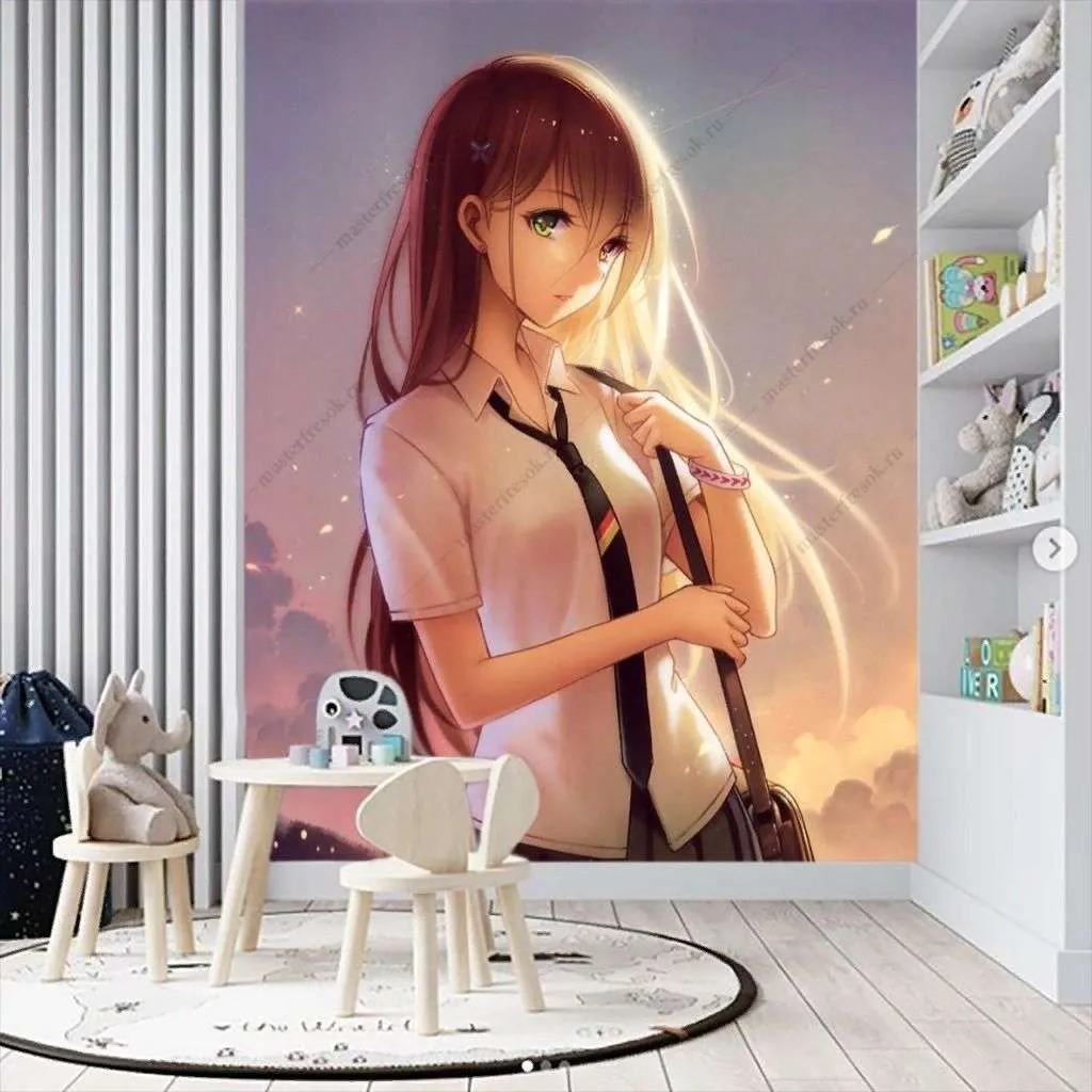 Фотообои в интерьере аниме арт  12-1341 фото