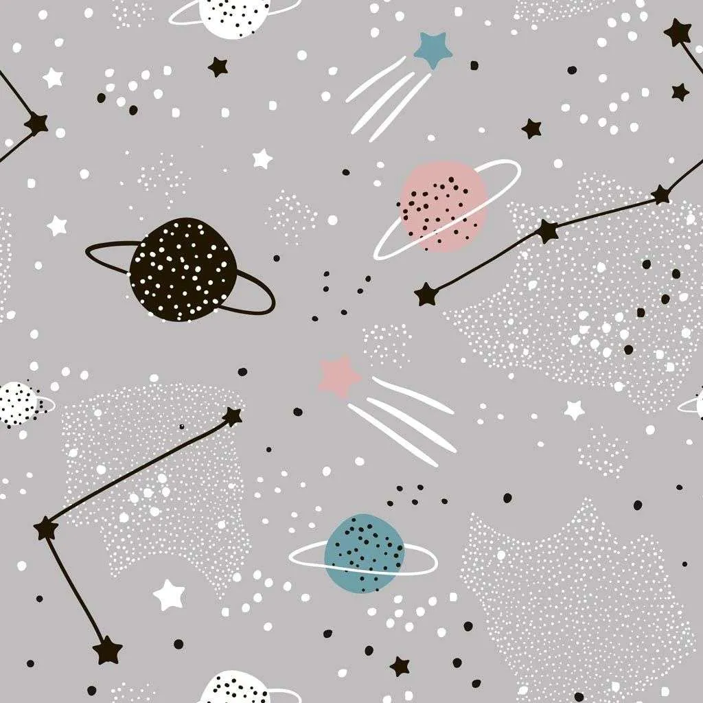 Фотообои в интерьере космос светло серый  12-720 фото