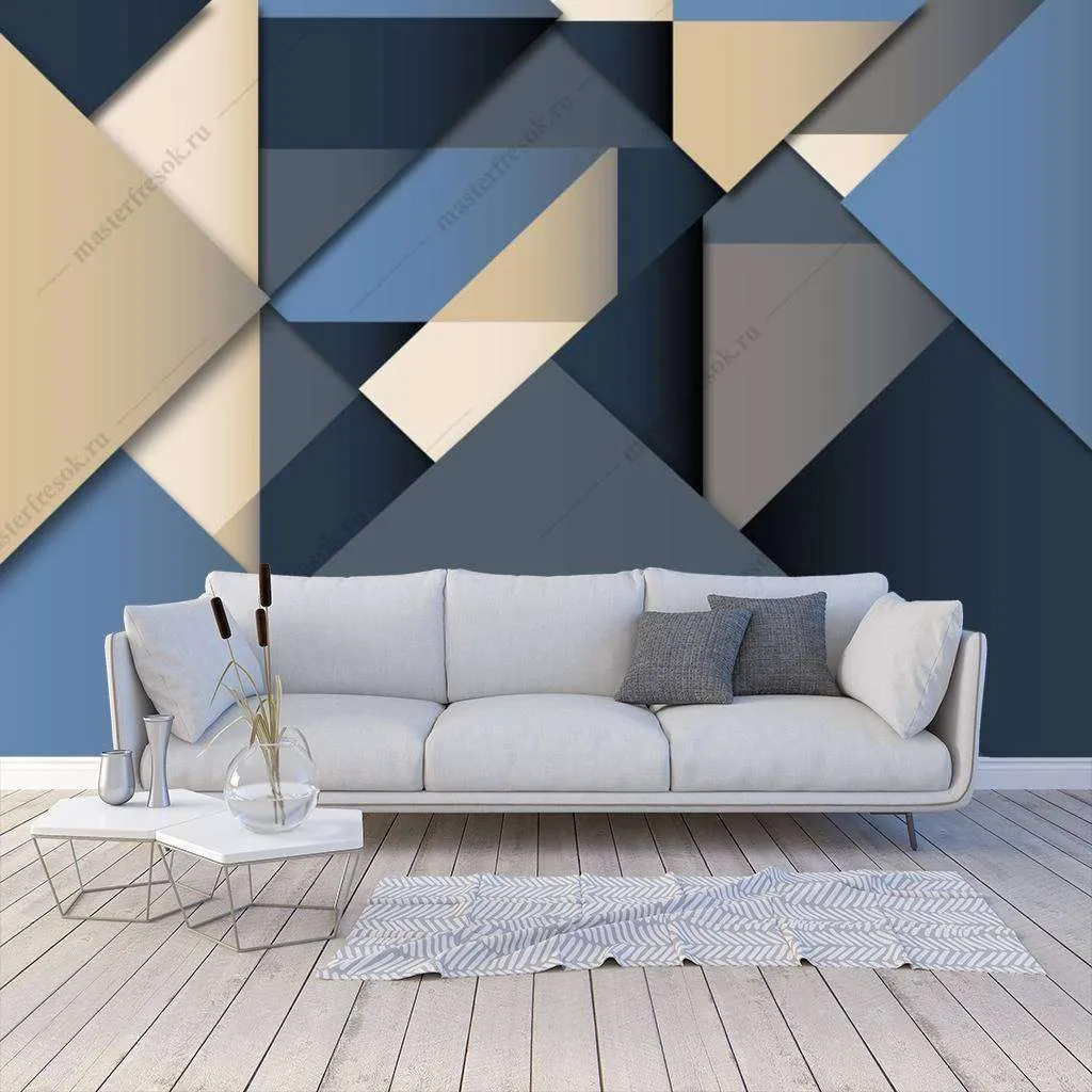 Фотообои Бесшовные обои на стену:  3д геометрия. Артикул: 10-677  