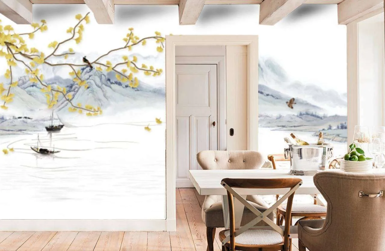 Фотообои в интерьере природа  15-676 фото