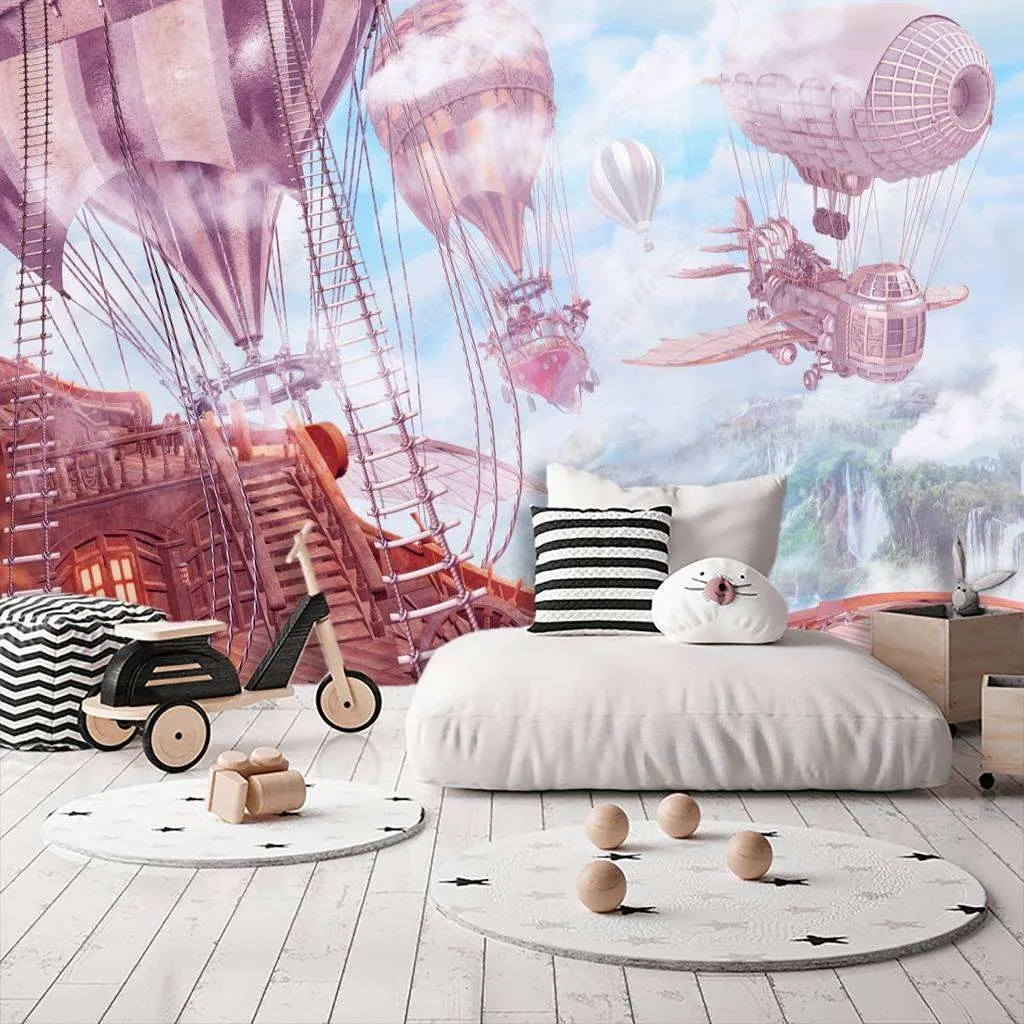 Фотообои Бесшовные обои на стену:  Дирижабли. Артикул: 13-174  