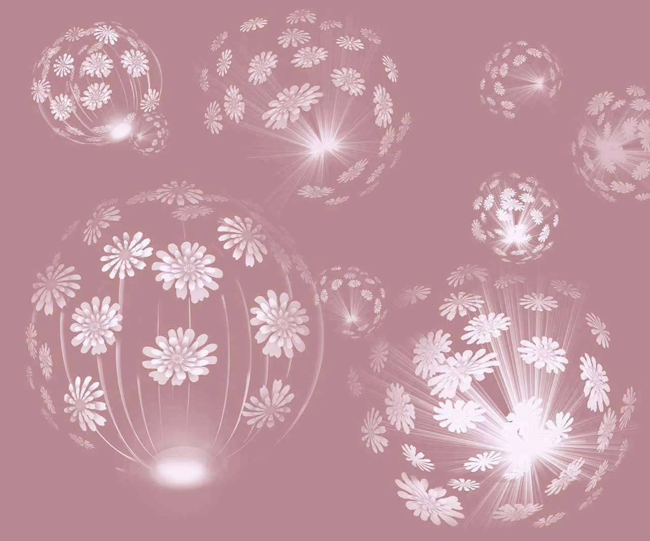 Фотообои в интерьере одуванчики 3д  13-076 фото