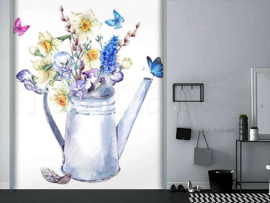 Фотообои Бабочки и цветы  9-047