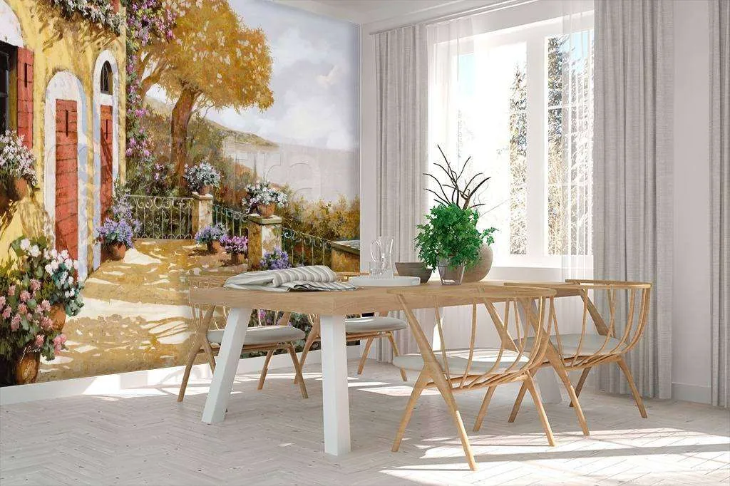 Фотообои в интерьере теплый день у моря  8-055 фото