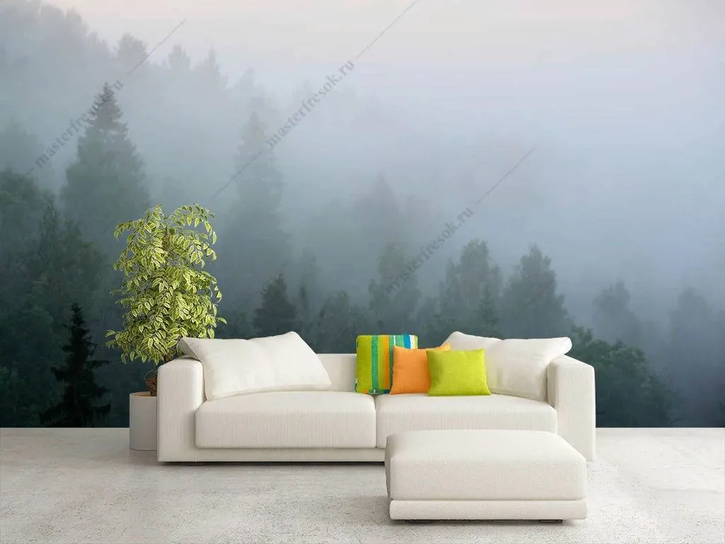 Фотообои Рассвет в тумане  9-1166