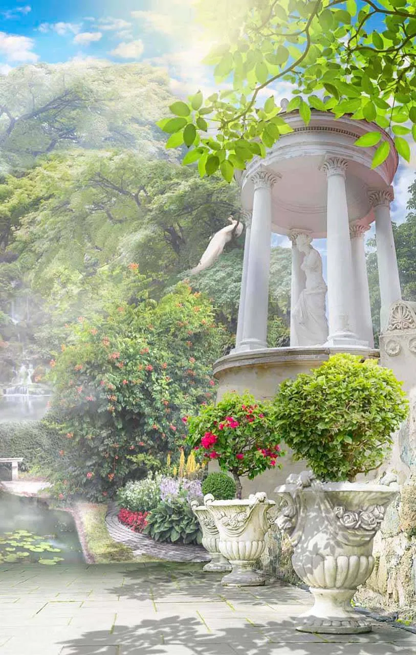 Фотообои в интерьере пейзаж горный  7-213 фото