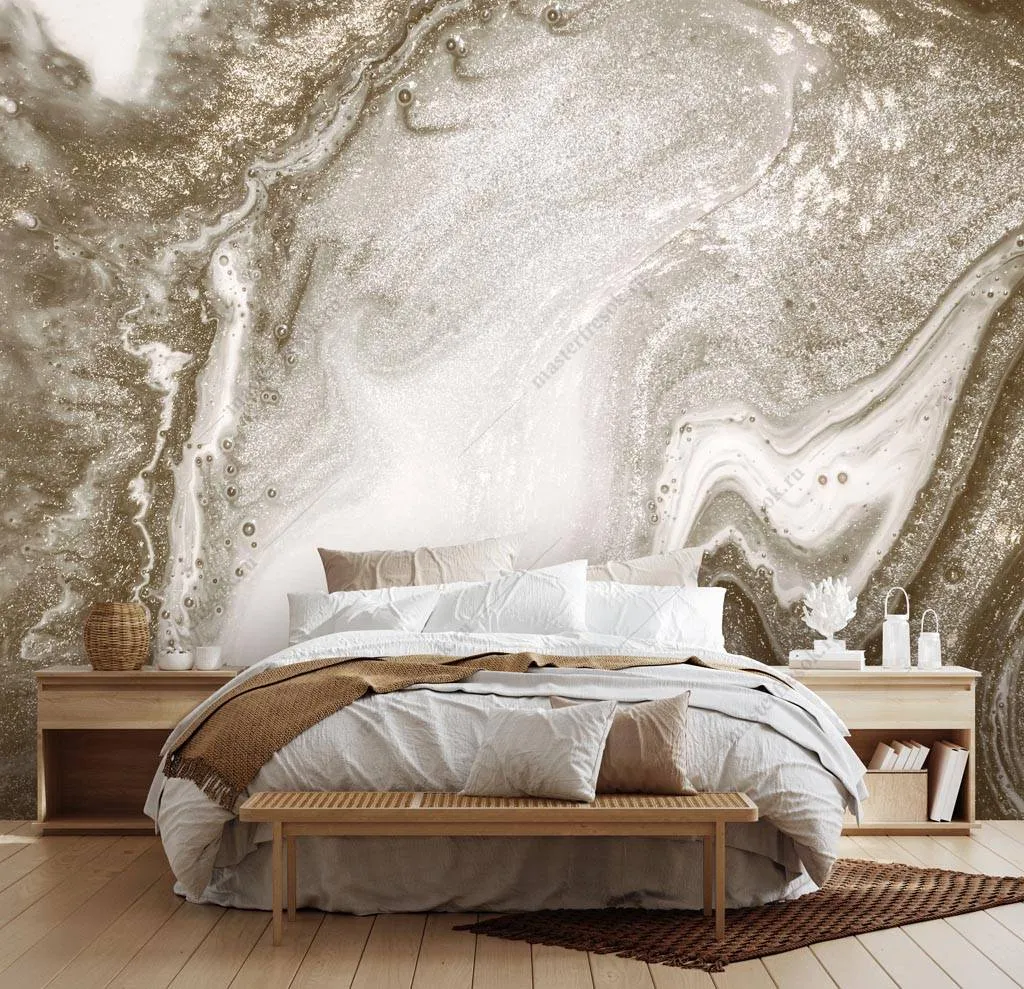 Фотообои Флюид арт с блеском  9-1293