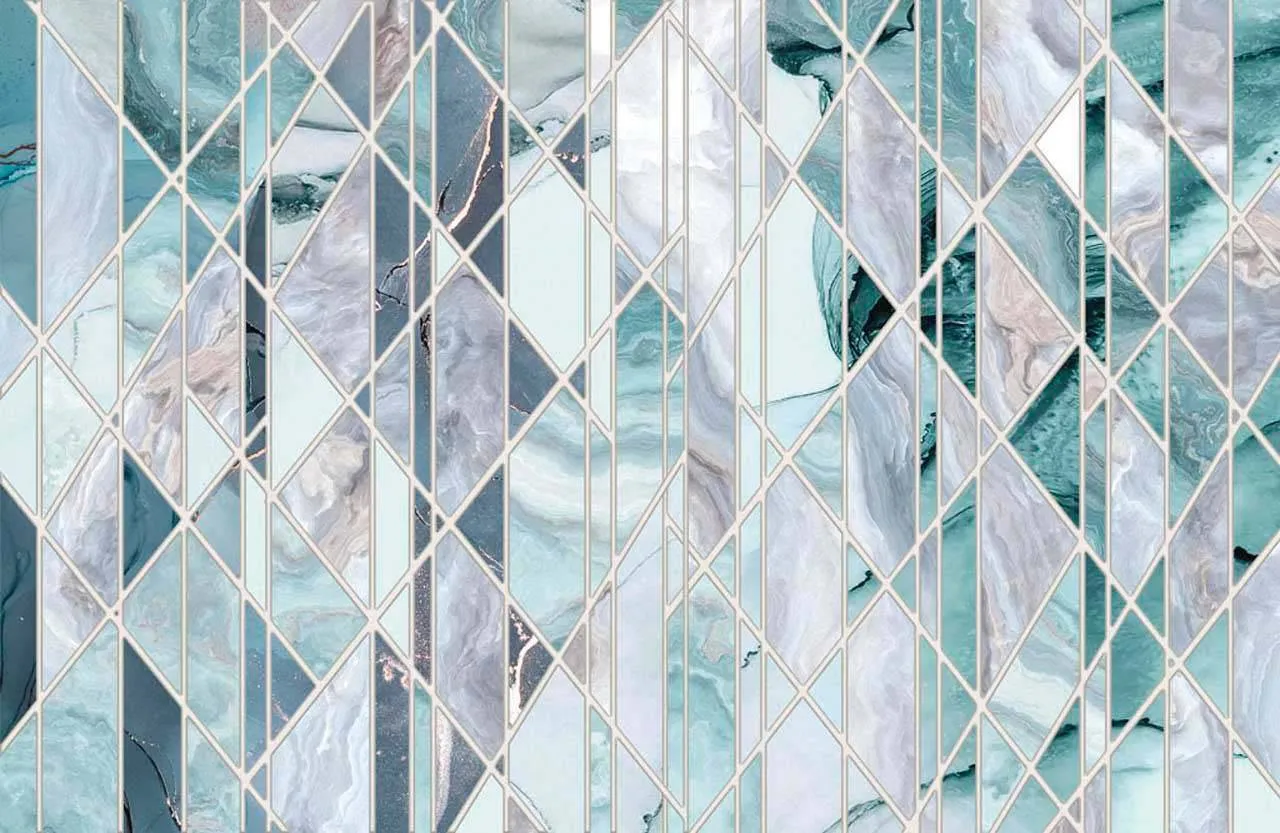 Фотообои в интерьере освежающая абстракция  13-080 фото