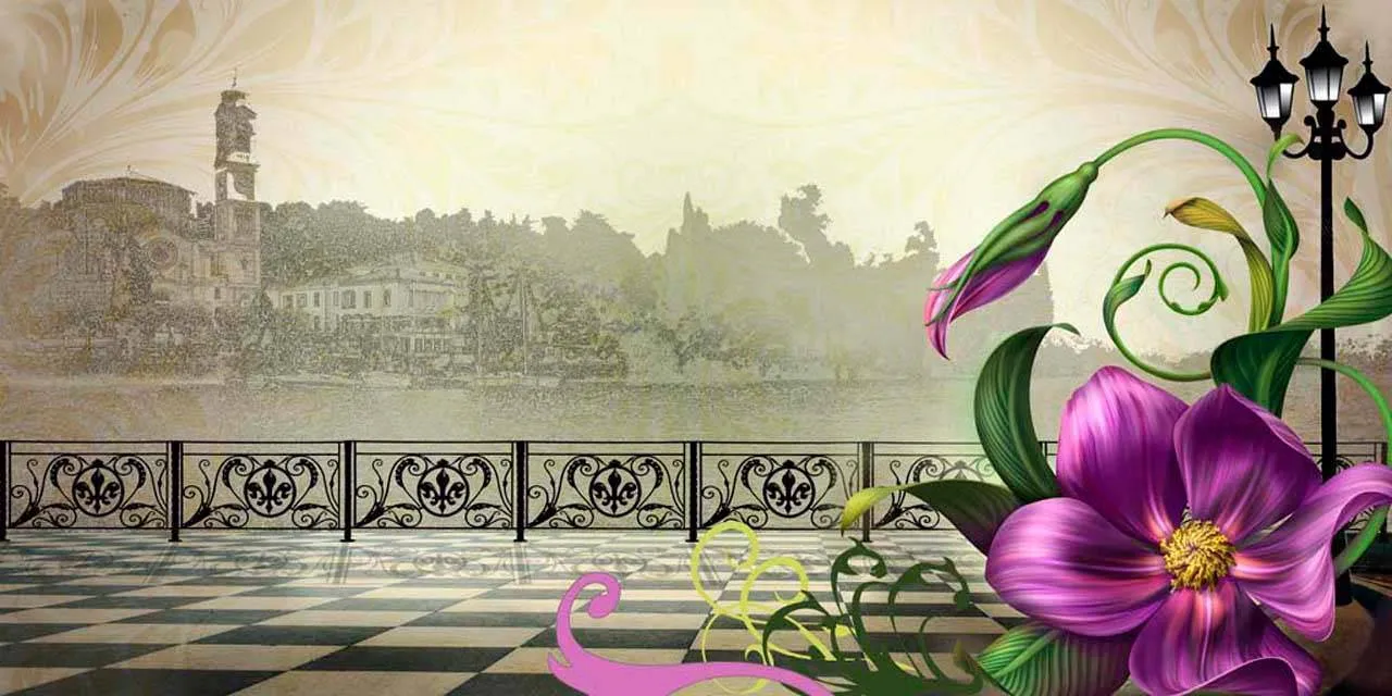 Фотообои в интерьере арт терраса в тумане  7-115 фото