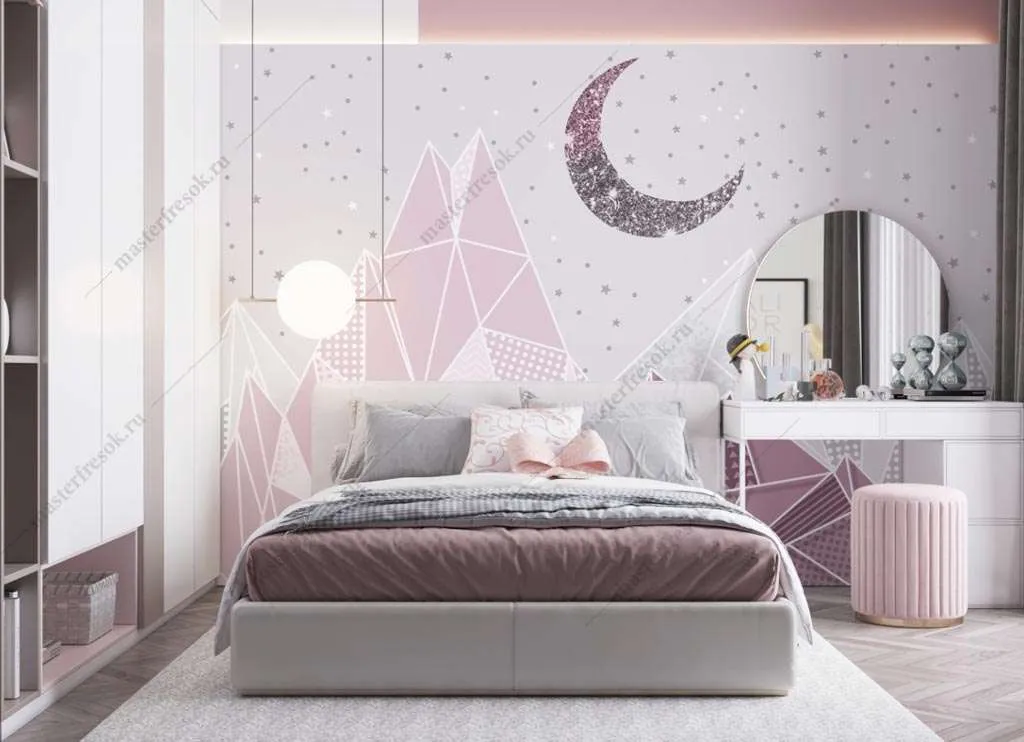 Фотообои в интерьере сканди горы  14-480 фото