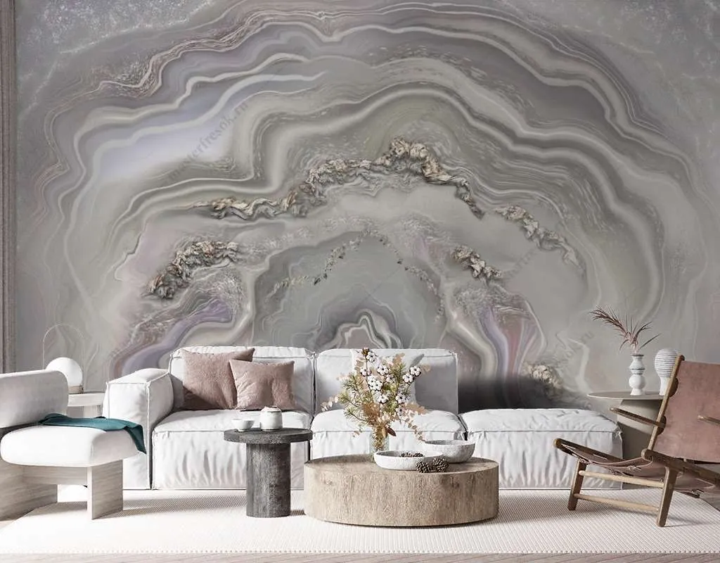 Фотообои Бесшовные обои на стену:  Мрамор в разрезе. Артикул: 13-577  