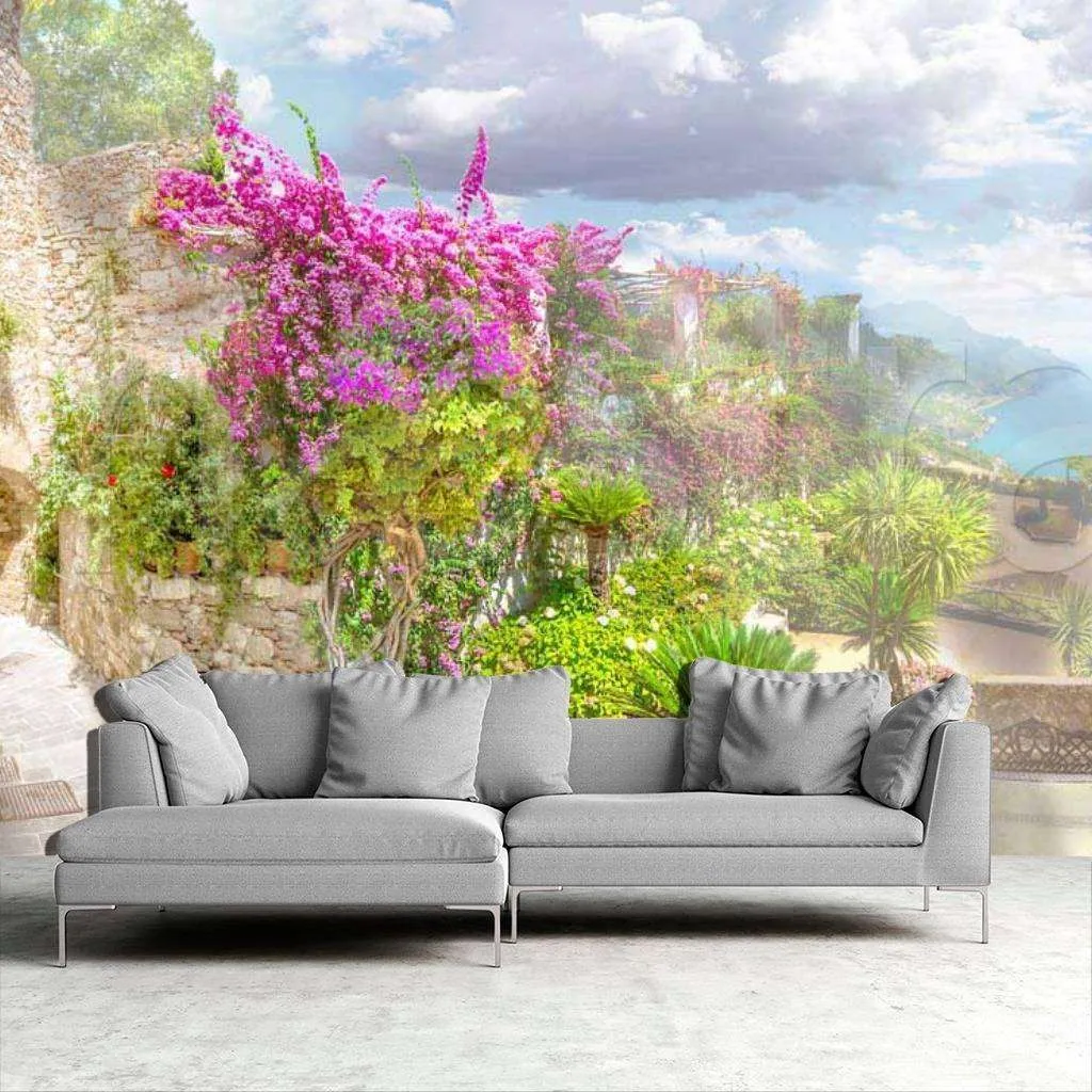 Фотообои в интерьере набережная в цветах  6-123-1 фото