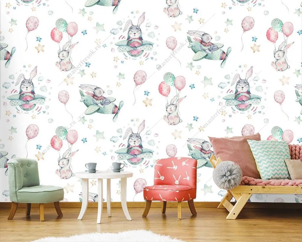 Фотообои Звери и шарики  12-736