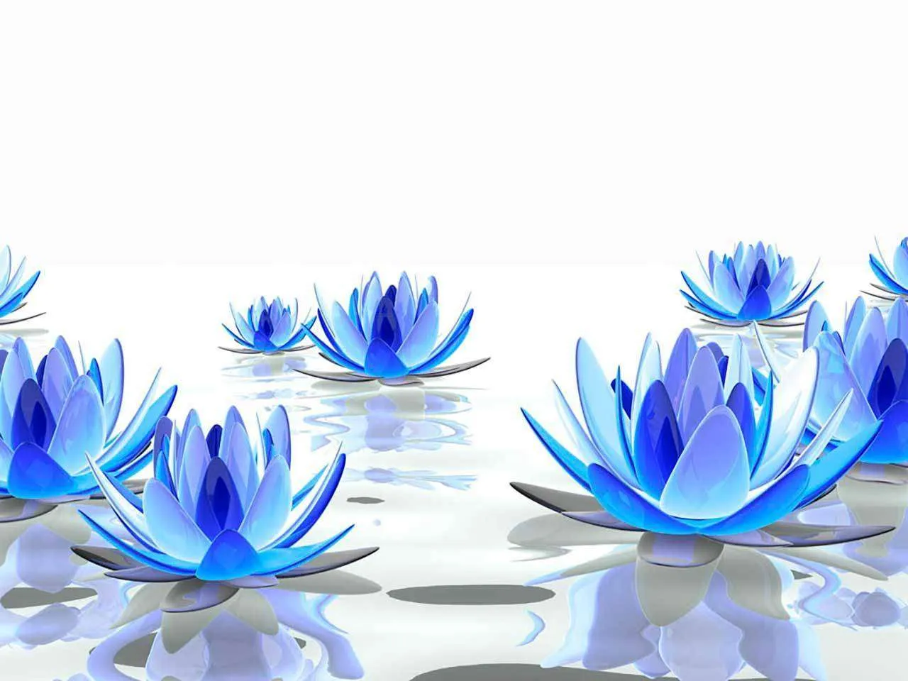 Фотообои в интерьере голубые лилии  9-003 фото