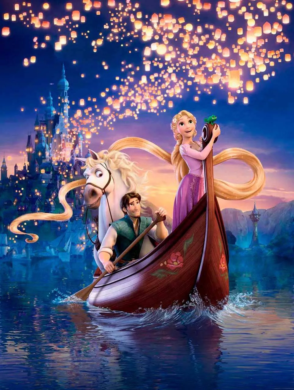 Фотообои в интерьере рапунцель на лодке  3-098 фото