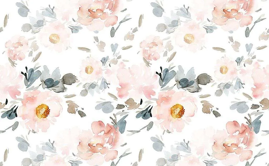 Фотообои в интерьере акварельная роза  9-1653 фото