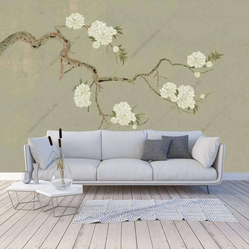 Фотообои Японские гравюры сакура  15-873