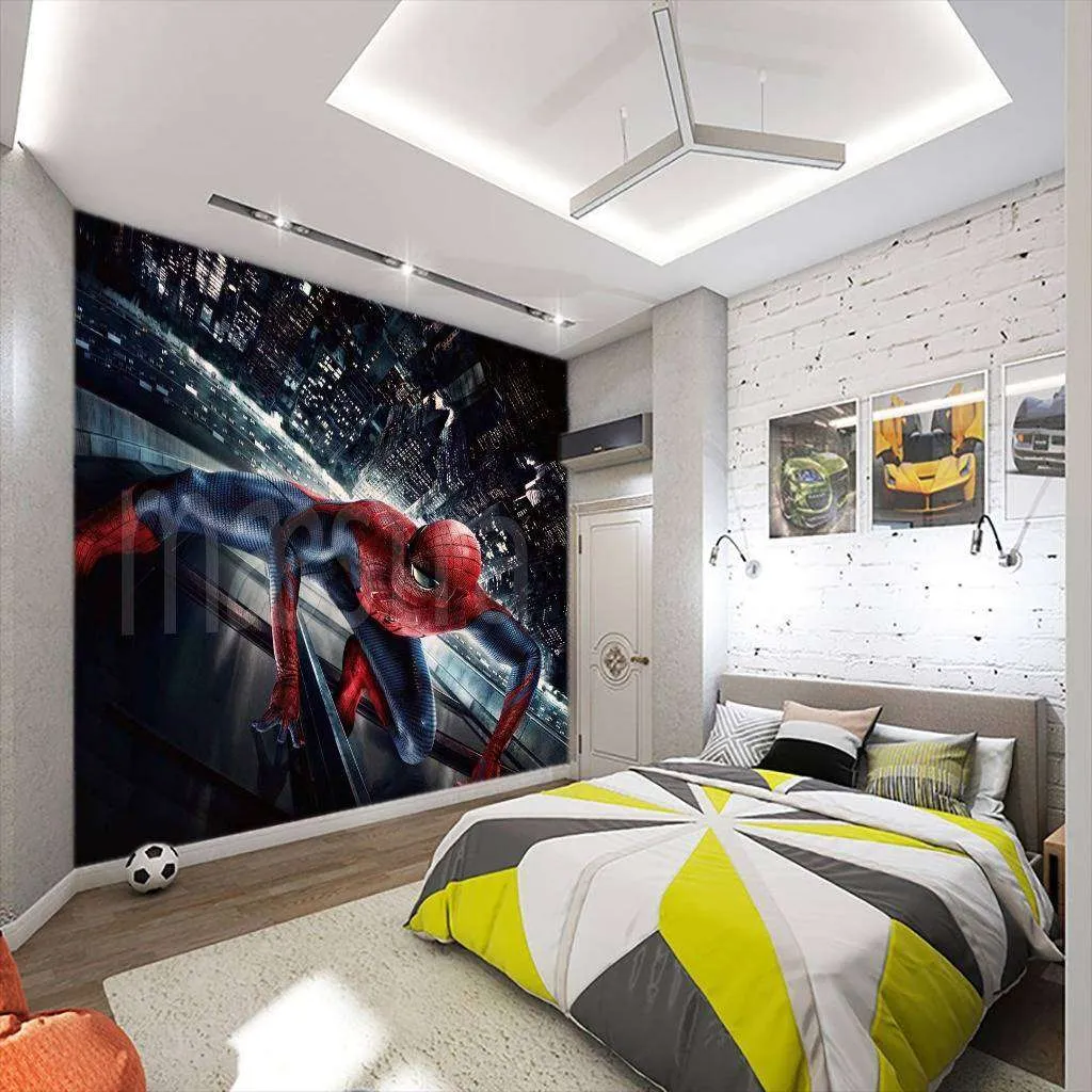 Фотообои в интерьере человек паук  4-396 фото