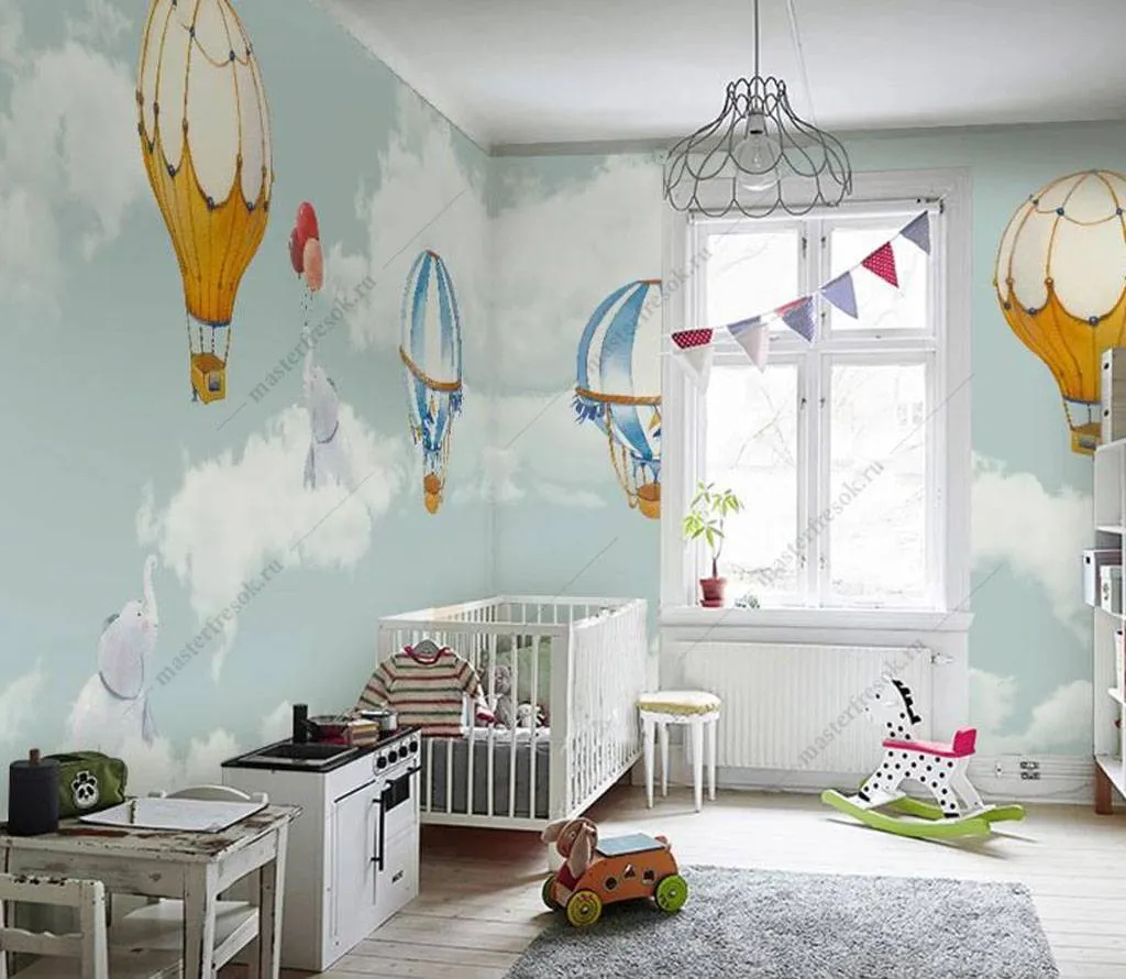 Фотообои Слоненок с шариком  16-005