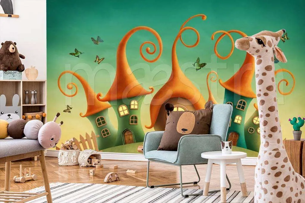 Фотообои в интерьере домики гномиков  12-353 фото