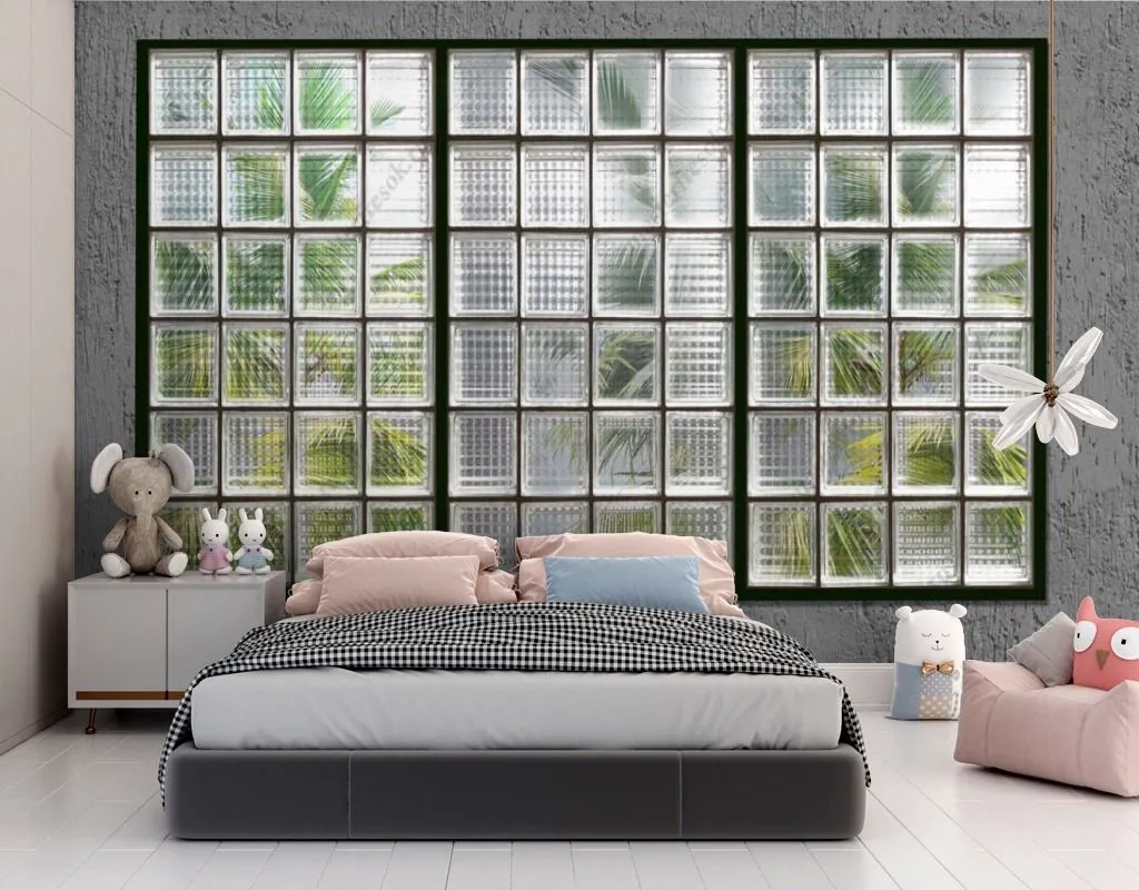 Фотообои в интерьере стеклянный витраж  13-462 фото