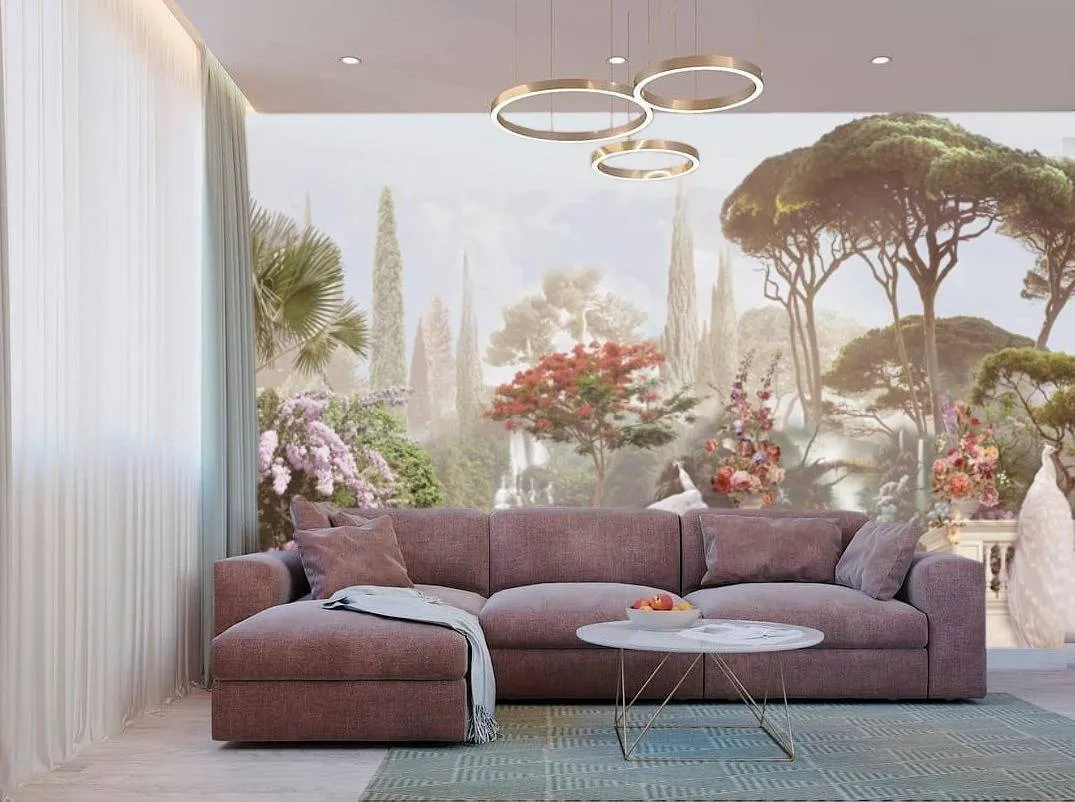 Фотообои Павлины в парке  13-017