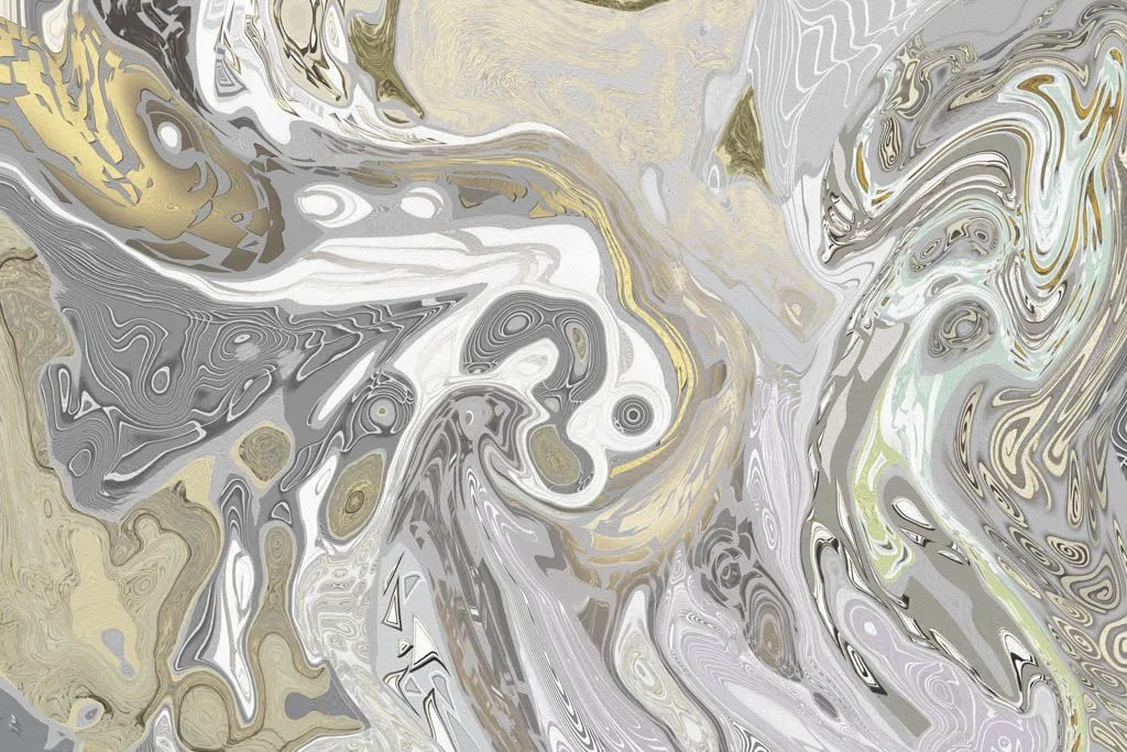 Фотообои в интерьере флюид арт популярный серый  13-606 фото