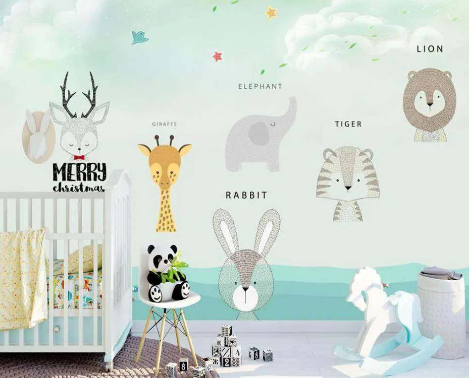 Фотообои в интерьере изучаем животных  15-298 фото