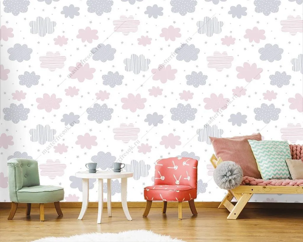 Фотообои Облака разноцветные  12-758