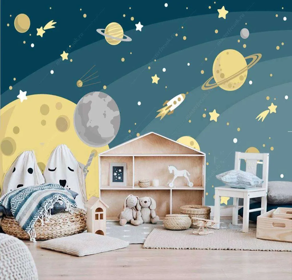 Фотообои в интерьере планеты  12-619 фото